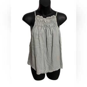Anthropologie Cloth and Stone denim smocked tank